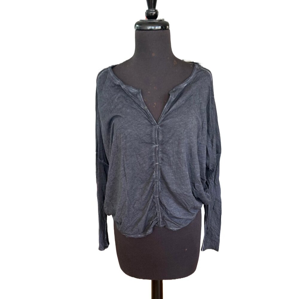 NWOT Humanoid Gray Batwing Cotton Cardigan I Perfect Layering Piece I Size  M